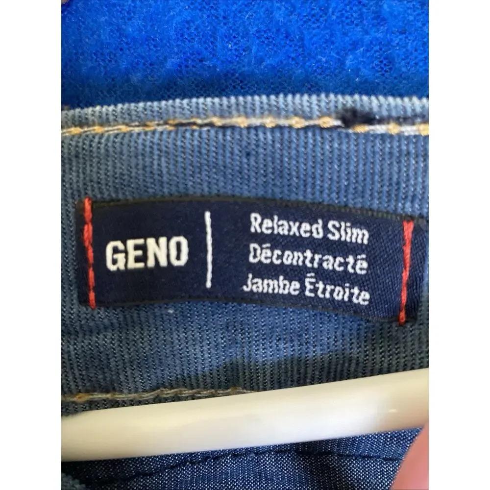 True Religion Geno Relaxed Slim Jeans Mens Size 36 Blue Denim